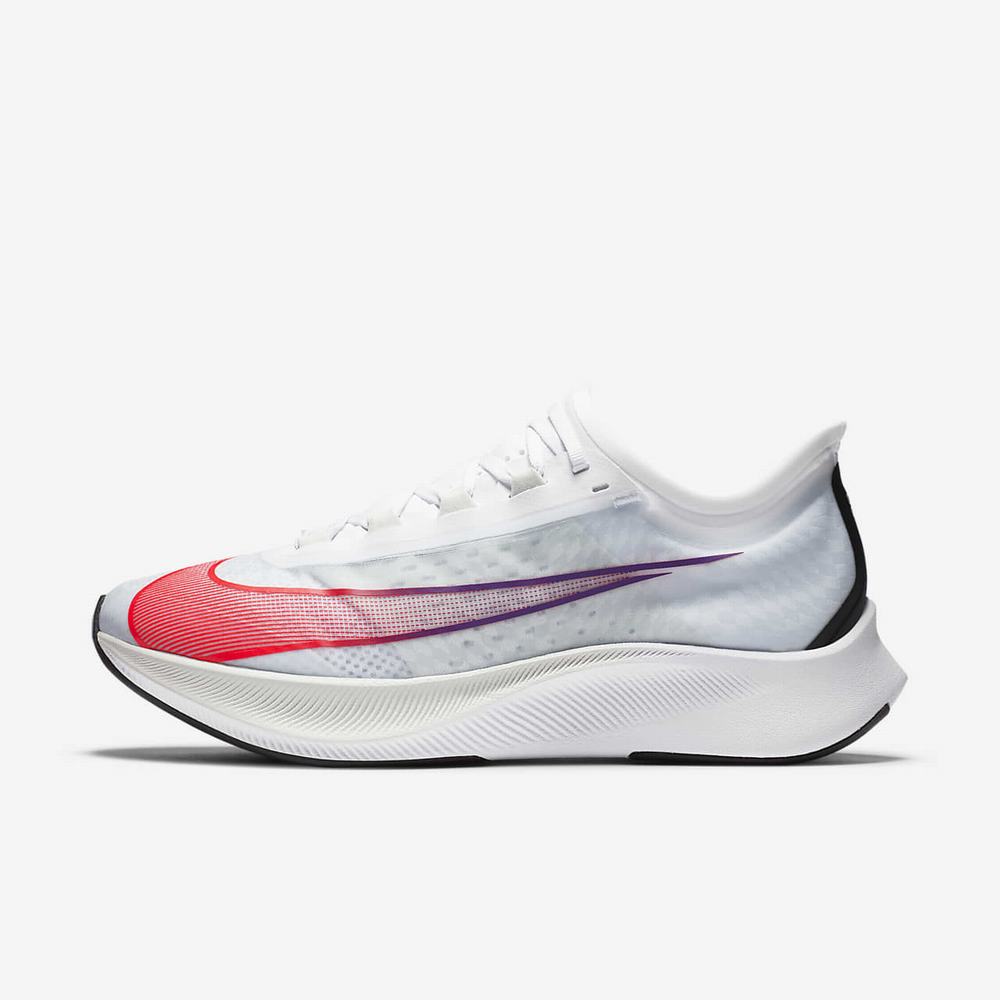 Chaussure De Running Nike Zoom Fly 3 Blanche 4603-587 White/Spruce Aura/Hyper Violet/Flash Crimson Homme | UDG-88962213